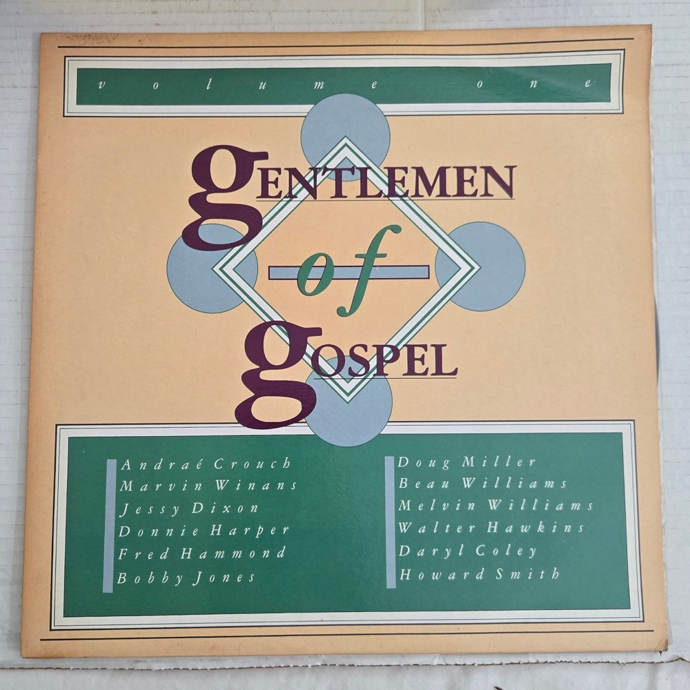 Gentlemen Of Gospel Volume One Vinyl LP Record Light Records 1990 US Pressing